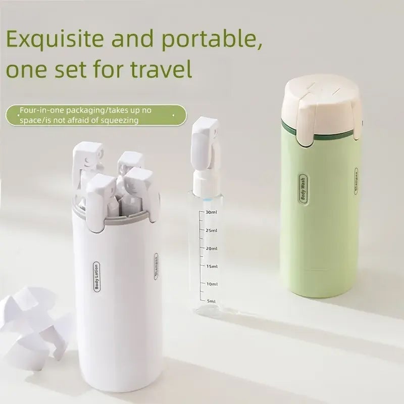 4-en-1 Distributeur de Voyage Rotatif Anti-Fuite