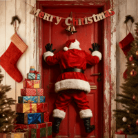 🎅Santa Claus Door Sticker Decoration