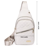 Women's Fashion Embroidered Quilted Chest Bag