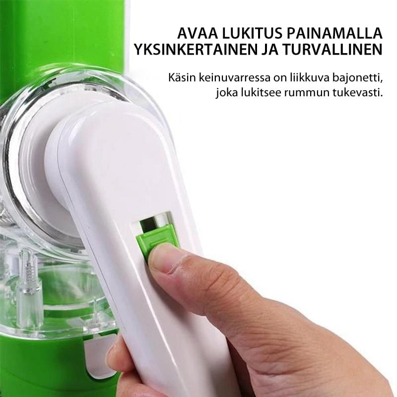 Monikäyttöinen vihannesleikkuri ja viipalointilaite