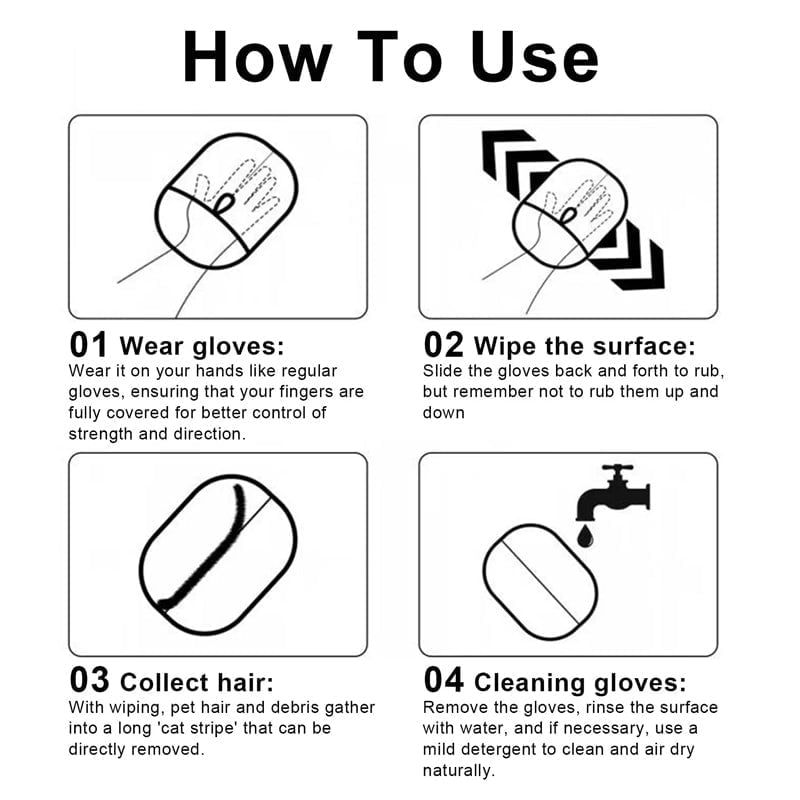 Tierhaarentfernungs-Handschuh