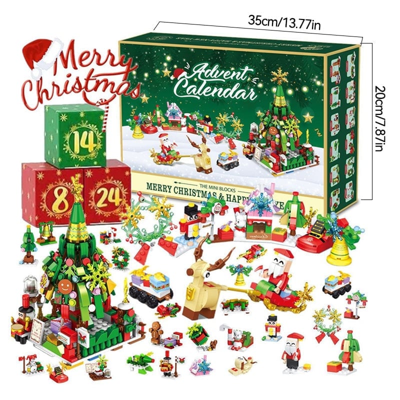 Sakerplus New Advent Calendar Children's Christmas Building Blocks-upsell