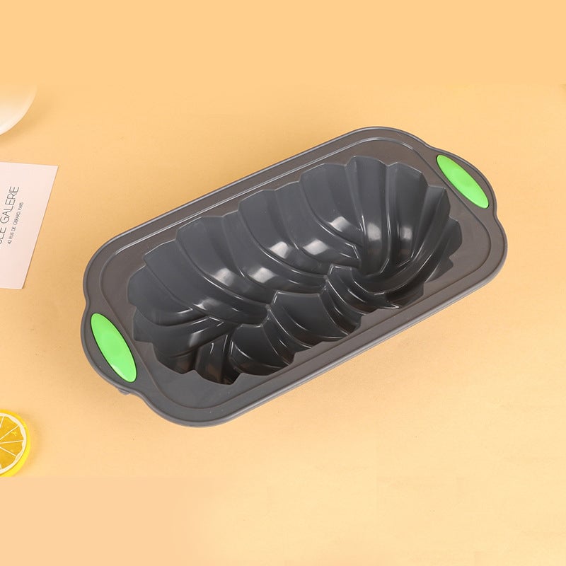 Two-color spiral toast bread silicone mold