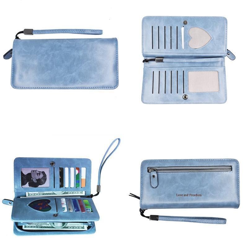 12 Kartenfächer Brieftasche mit großer Kapazität