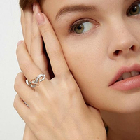 Rose Gold Infinity Heart Ring