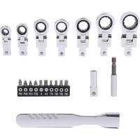 SAKER 20PCS Flex Head Ratchet Wrench Set