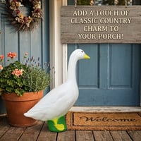 Charming Porch Goose Statue