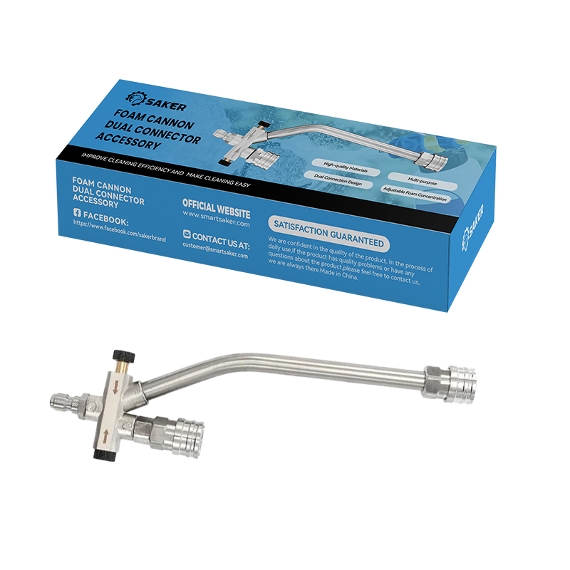Enhance Your Car Washing Experience - SAKER® Foam Cannon Dual Connector Accessory