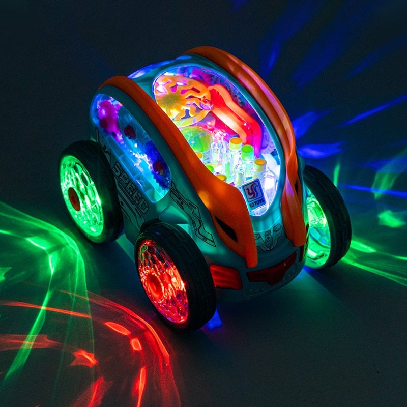 Electric Gear Music Light-Up Universal Light Bil Flygplan Leksaker