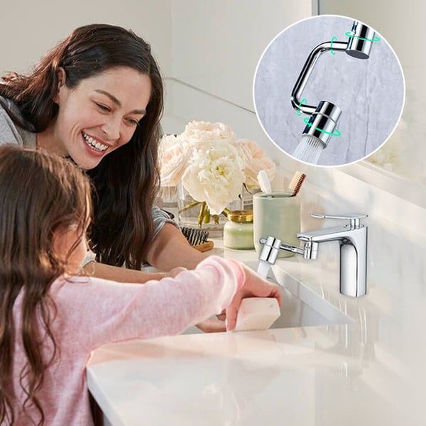 Rotatable Faucet Aerator Extension