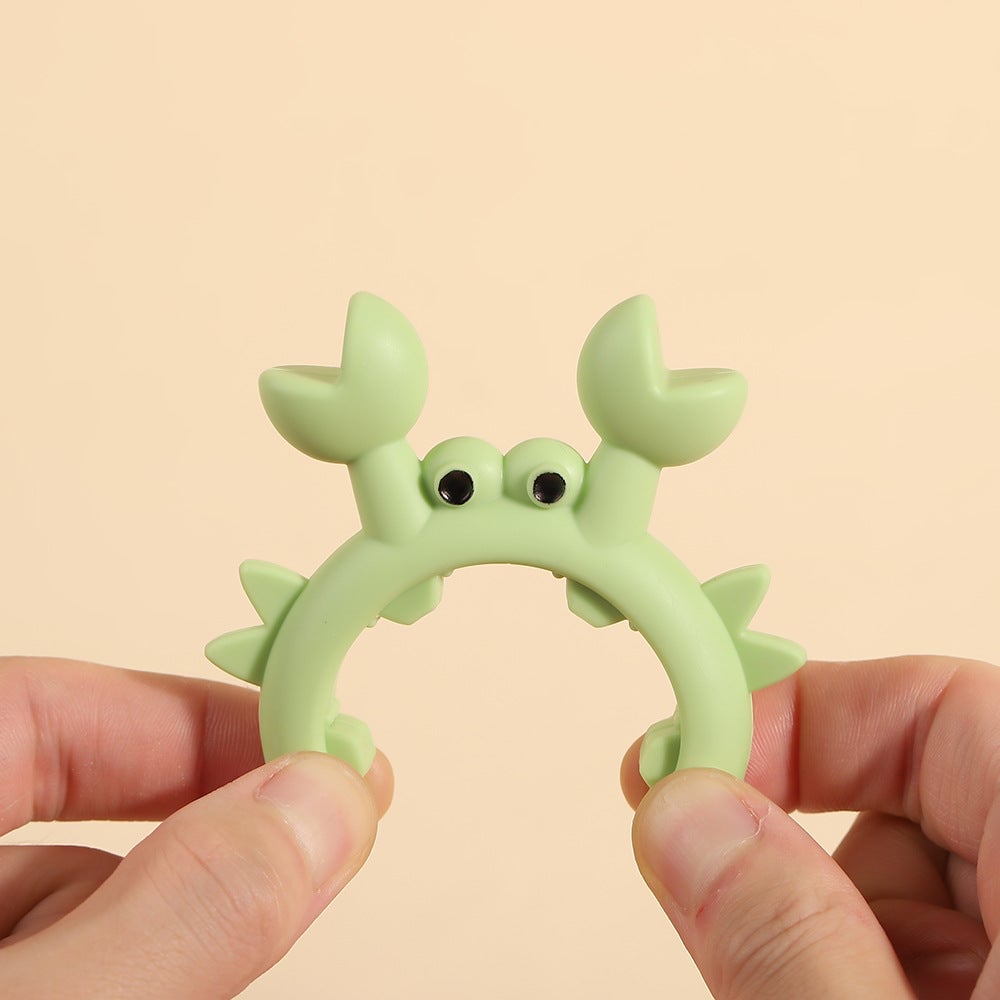 Silicone crab spatula placement rack