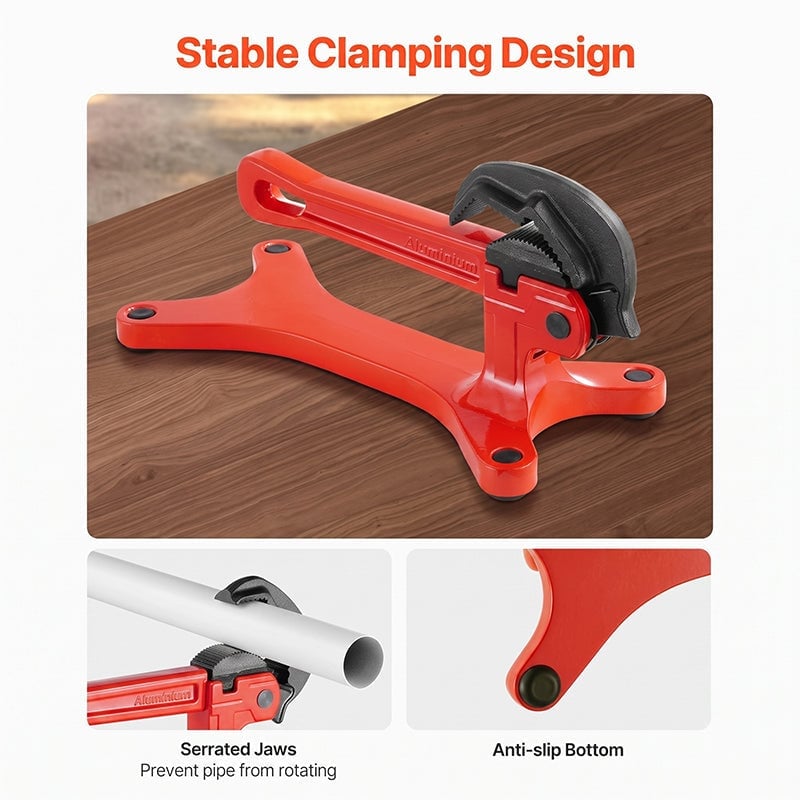 Sakerplus® Lightweight Portable Pipe Vise Clamp