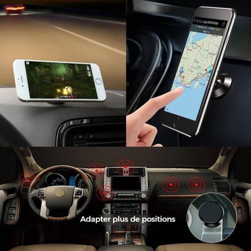 Support de téléphone magnétique à 360 degrés