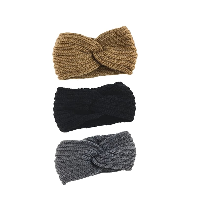 Handstickat varmt garnpannbandsset - 5 delar, 5 färger