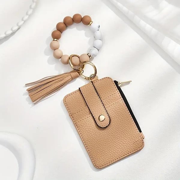Upsell-Fashionable Silicone Keychain Wallet