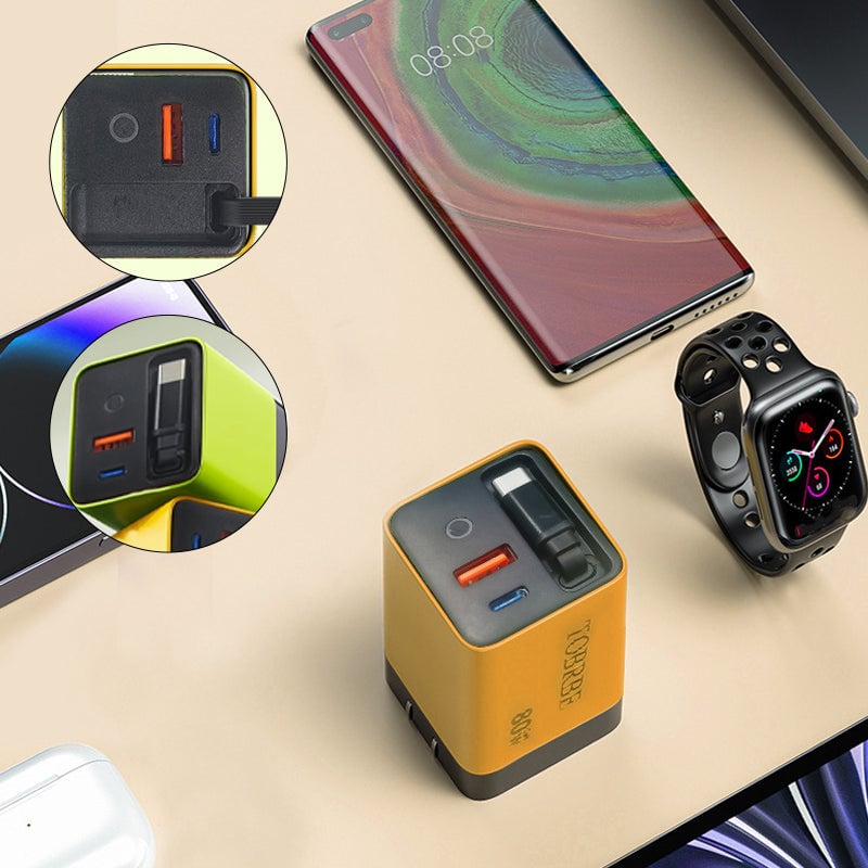 80W Retractable PD Fast Charger