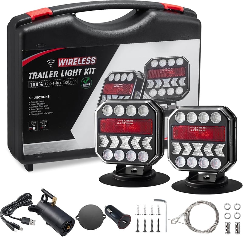 Sakerplus Wireless Trailer Lights Kits