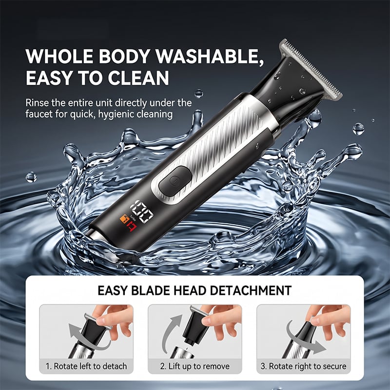 Sakerplus® Electric Back Shaver Body Grooming Kit