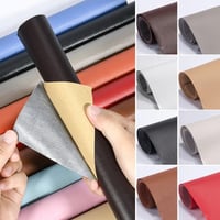Self-adhesive leather refinisher