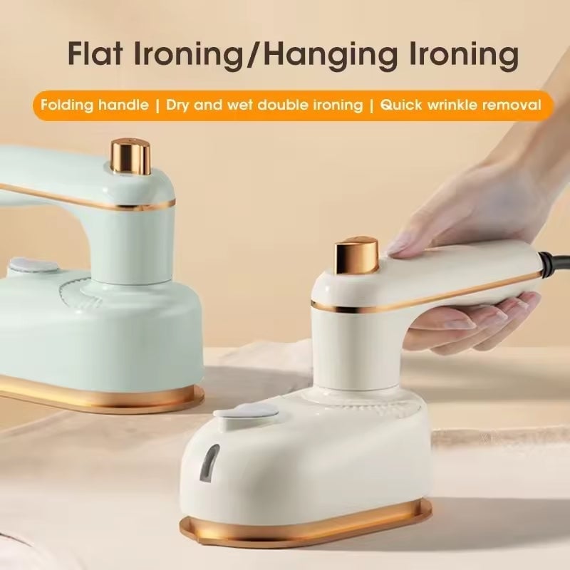 Portable Garment Steamer, Dual-Use Flat & Hanging Ironing Machine