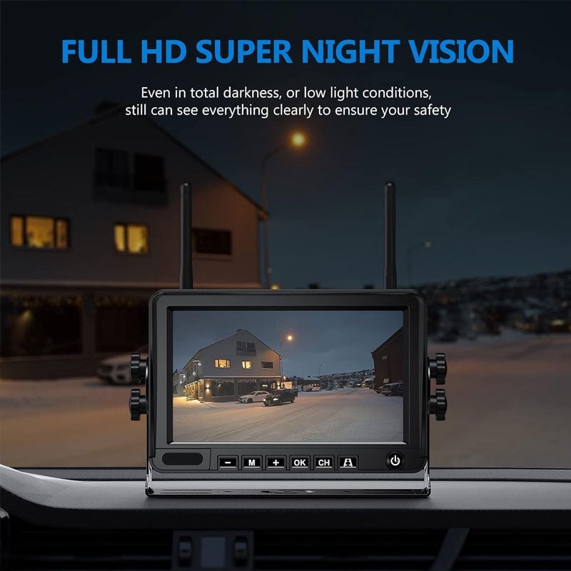 Sakerplus WiFi Solar Wireless Backup Camera
