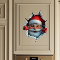 Creative Santa Claus Wall Sticker for Christmas Decorations