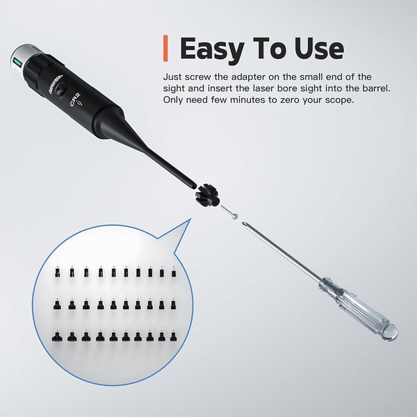 Sakerplus Laser Bore Sighter Kit for All Calibers