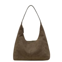 Pendlertasche aus Wildleder mit großem Fassungsvermögen