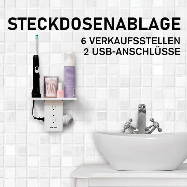 Steckdosenablage