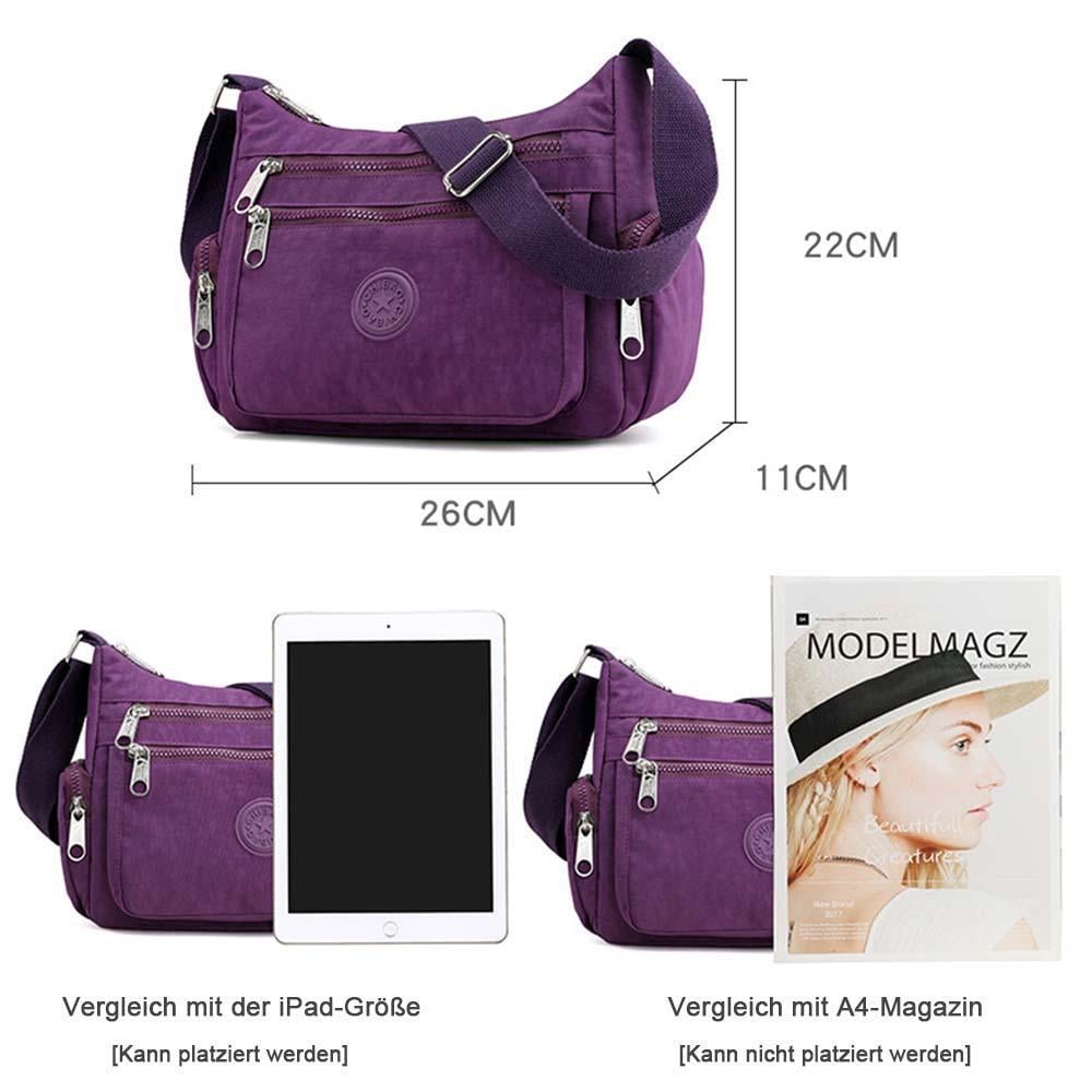 Große Kapazität Damen Wasserdichte  Umhängetasche , 10 Farben