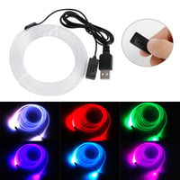 Kuituoptiset RGB-auton valot