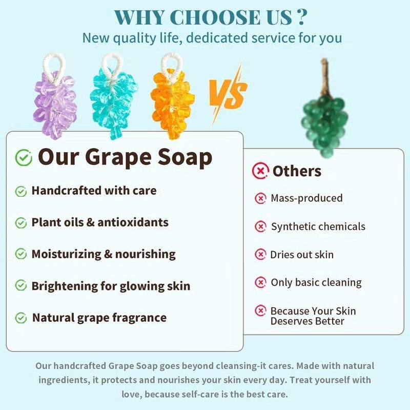 Handmade Crystal Grape Soap