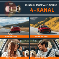 4-Kanal-Fahrrekorder Mit Rundumüberwachung