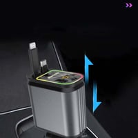 20【Sale】Starlight 4-in-1 Ausziehbares Auto-Telefonladegerät