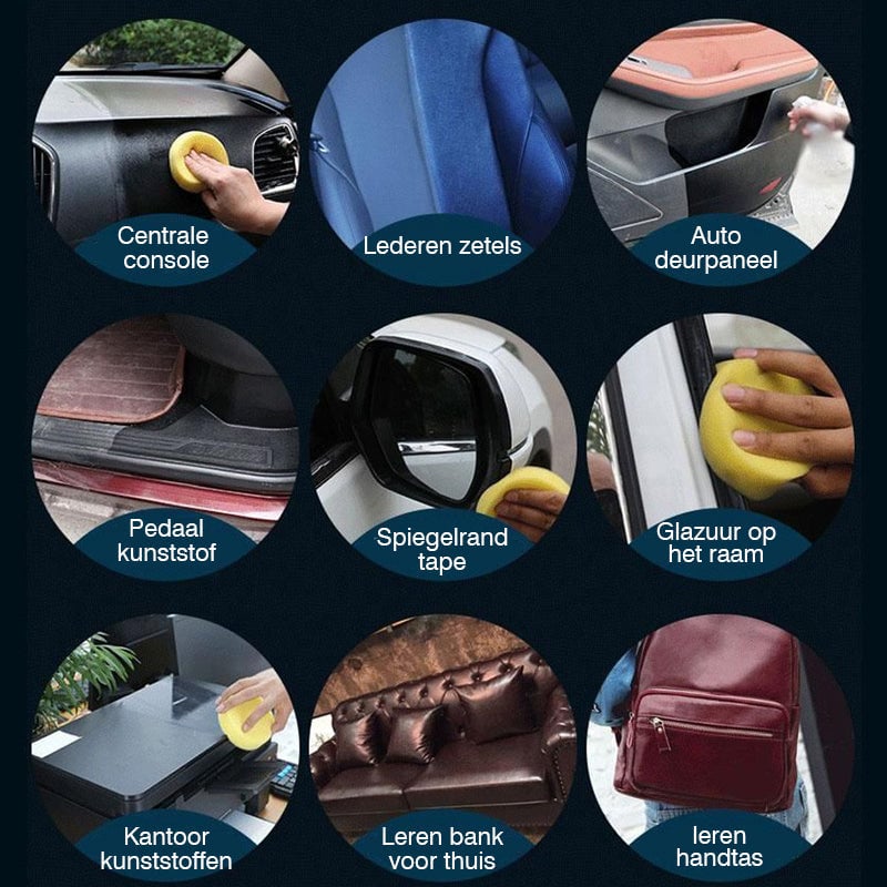 Opknapmiddel voor het opknappen van autokunststoffen