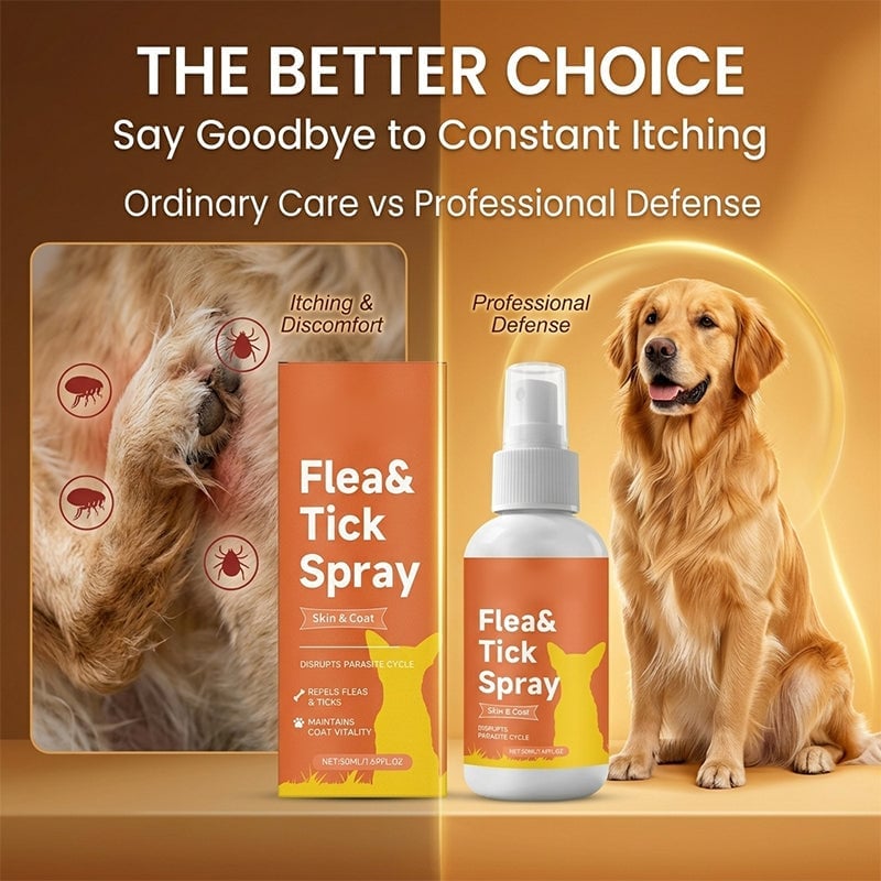 Sanftes Hautpflegespray für Hunde zur Anwendung im Innen- und Außenbereich