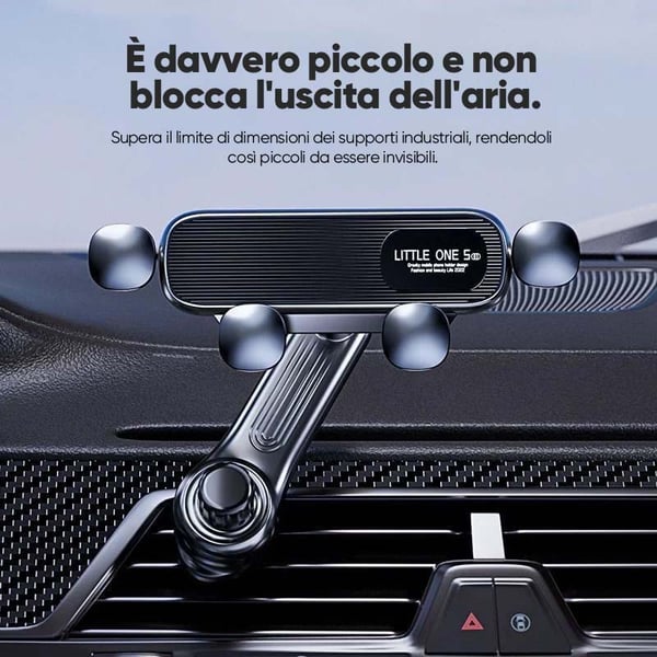 Supporto girevole per telefono da auto