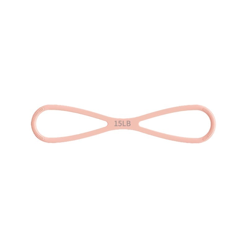 New 8-Shaped Silicone Resistance Band with Massage Grip