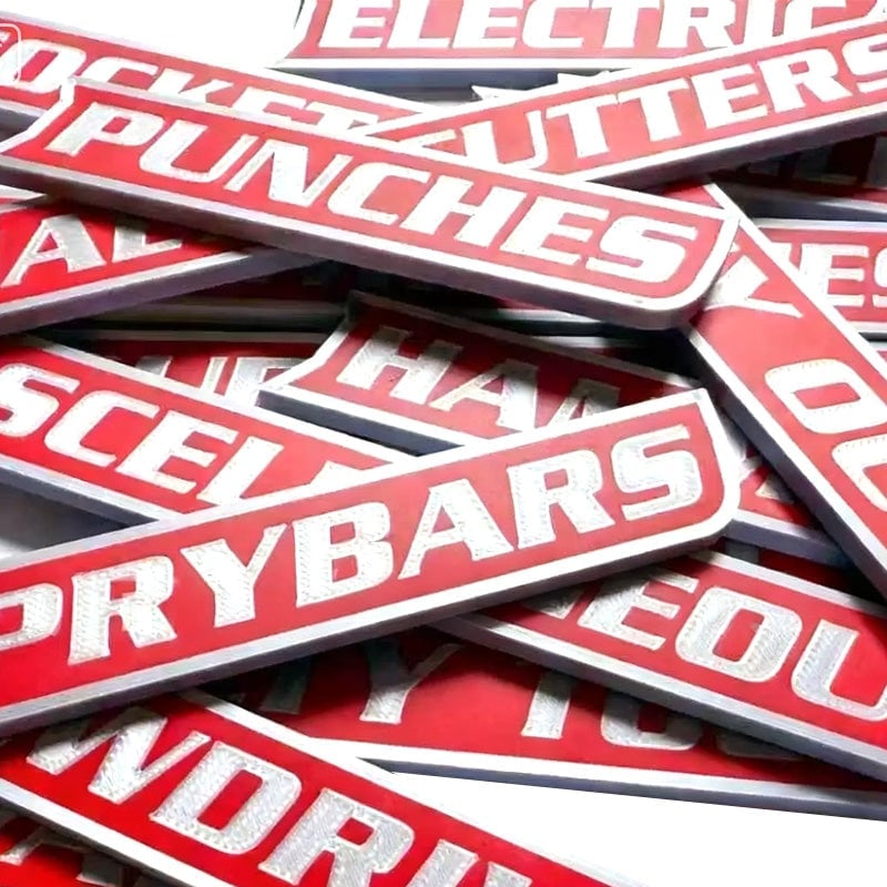 Magnetic Toolbox Labels