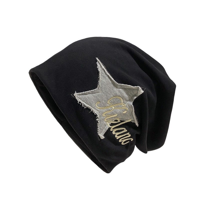 Star Pattern Knit Beanie