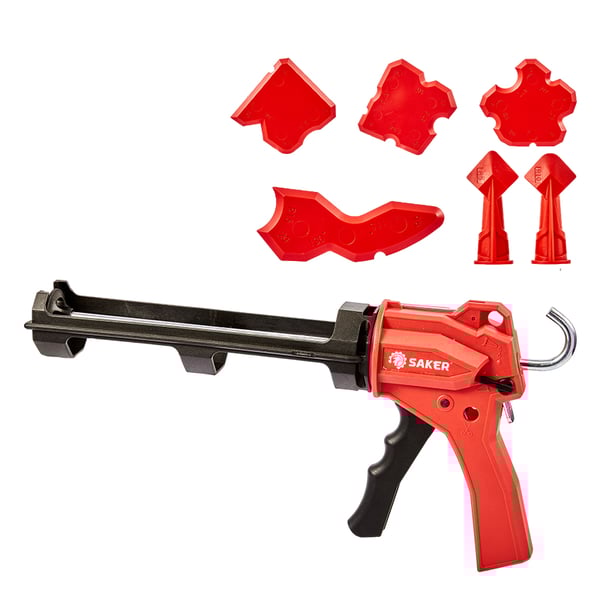 SAKER® Caulking Gun with Scrapers