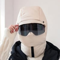 Vindtett heldekkende utendørs maske med briller