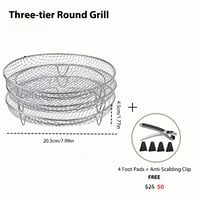 3-Layer Stackable Air Fryer Rack