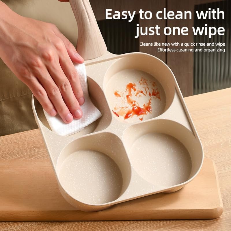 Thickened Deepened Four-hole Egg Frying Pan