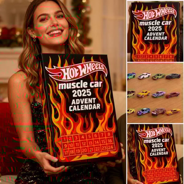 NASA Christmas Tree Decorations Hot Wheels Muscle Car Blind Box