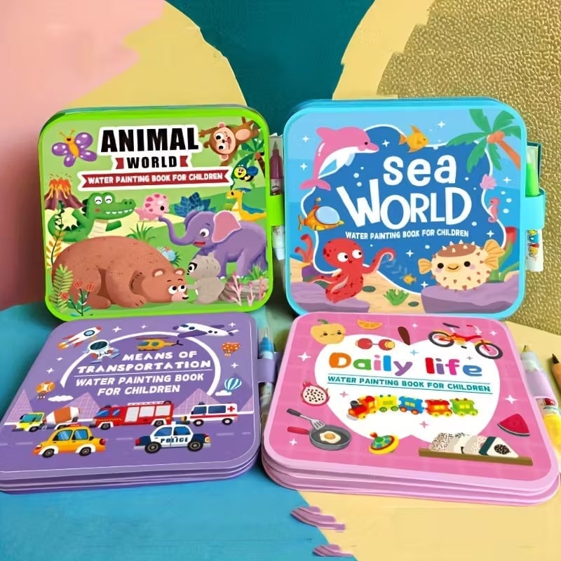 Kinder Cartoon Wasserfarben-Malbuch