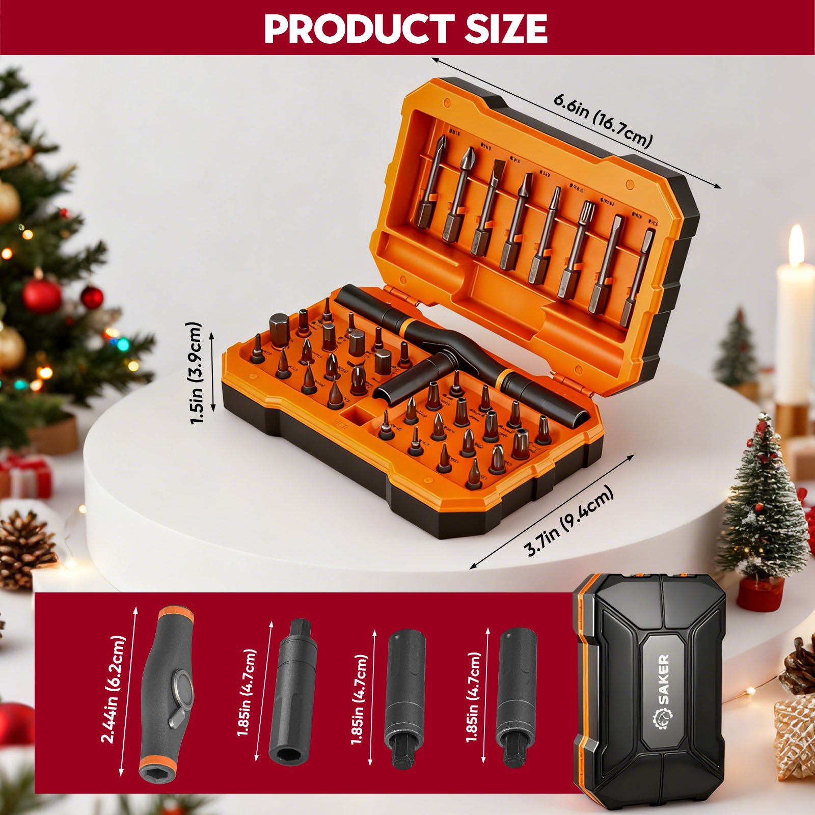 Sakerplus 42 in 1 Magnetic Screwdriver Set-Christmas Version