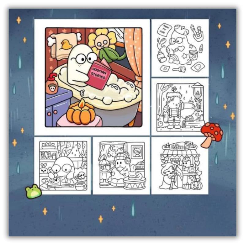 Spooky Cutie Coloring Book Paperback（🔥Christmas Sale 50% Off）