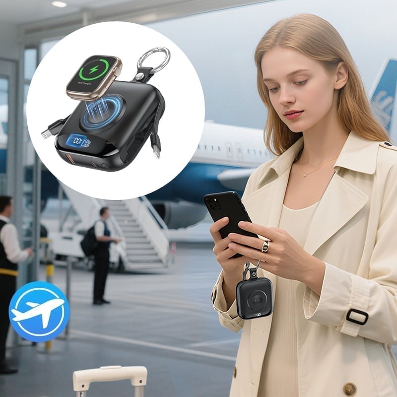 Tragbare Powerbank mit Schnellladefunktion