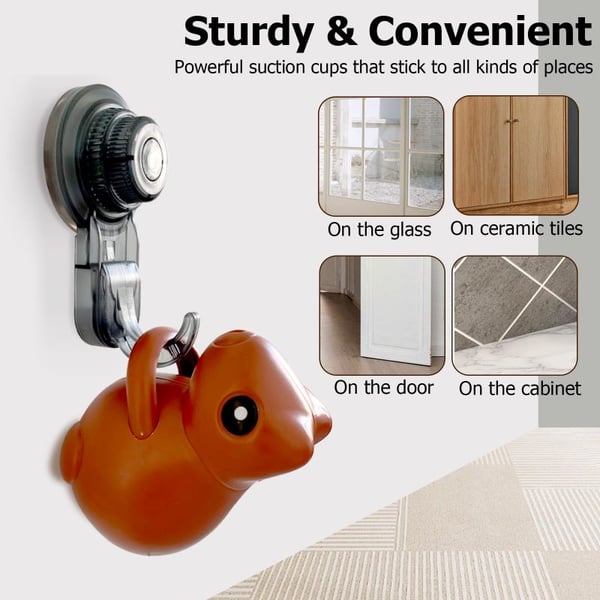 Rechargeable hanging squirrel cat toy